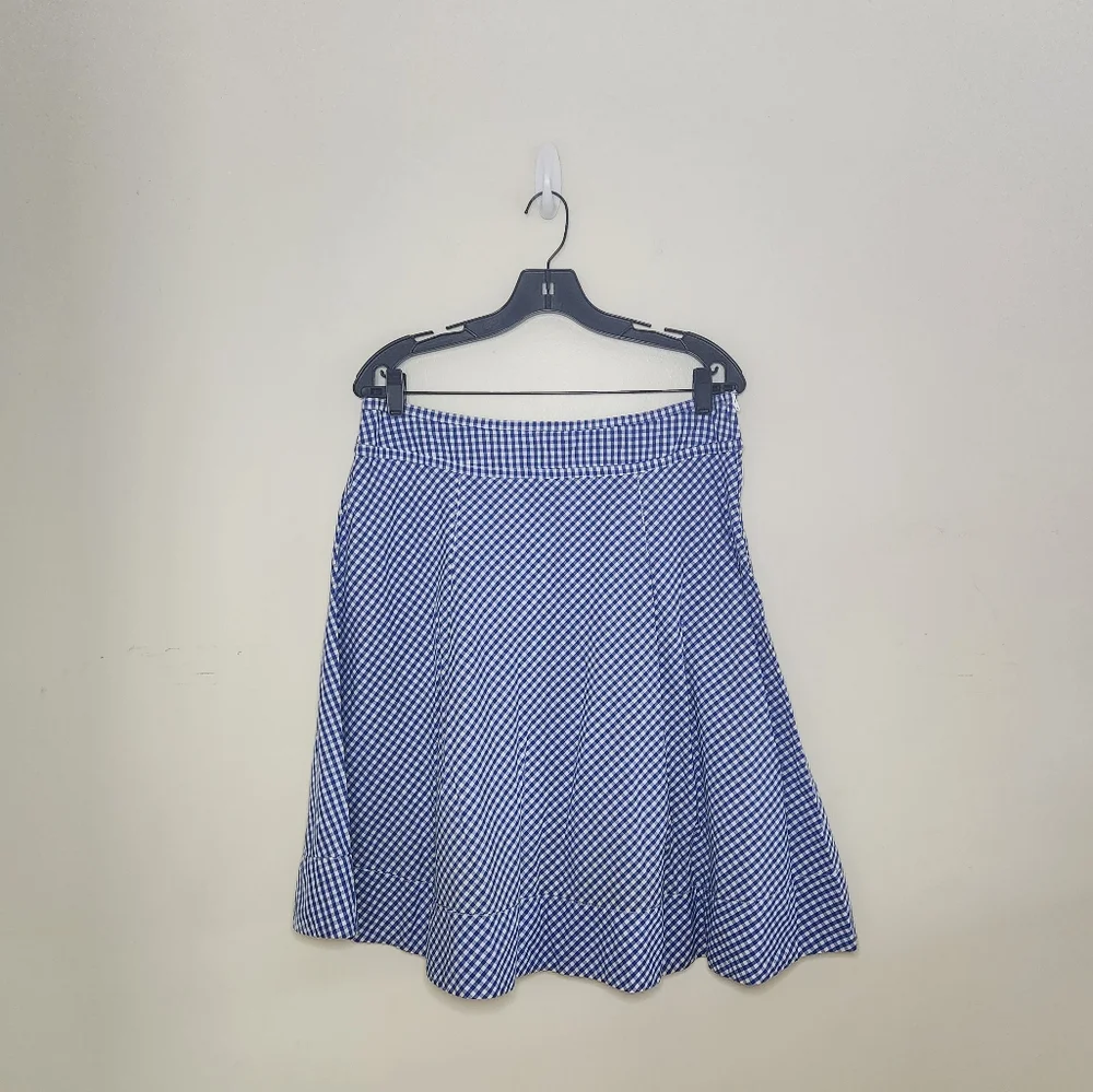 🎉 Women's Cato Blue & White Plaid Skirt Sz 12